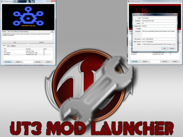 UT3 Mod Launcher V 2.0 UT3 Mod Launcher V 2.0