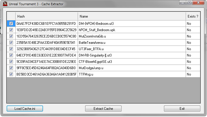 UT3 Cache Extractor 3.0.1 UT3 Cache Extractor 3.0.1